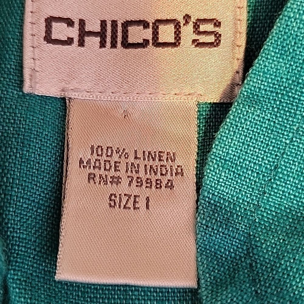 Chico's. Linen Jacket. Size 1. EUC - Picture 8 of 9